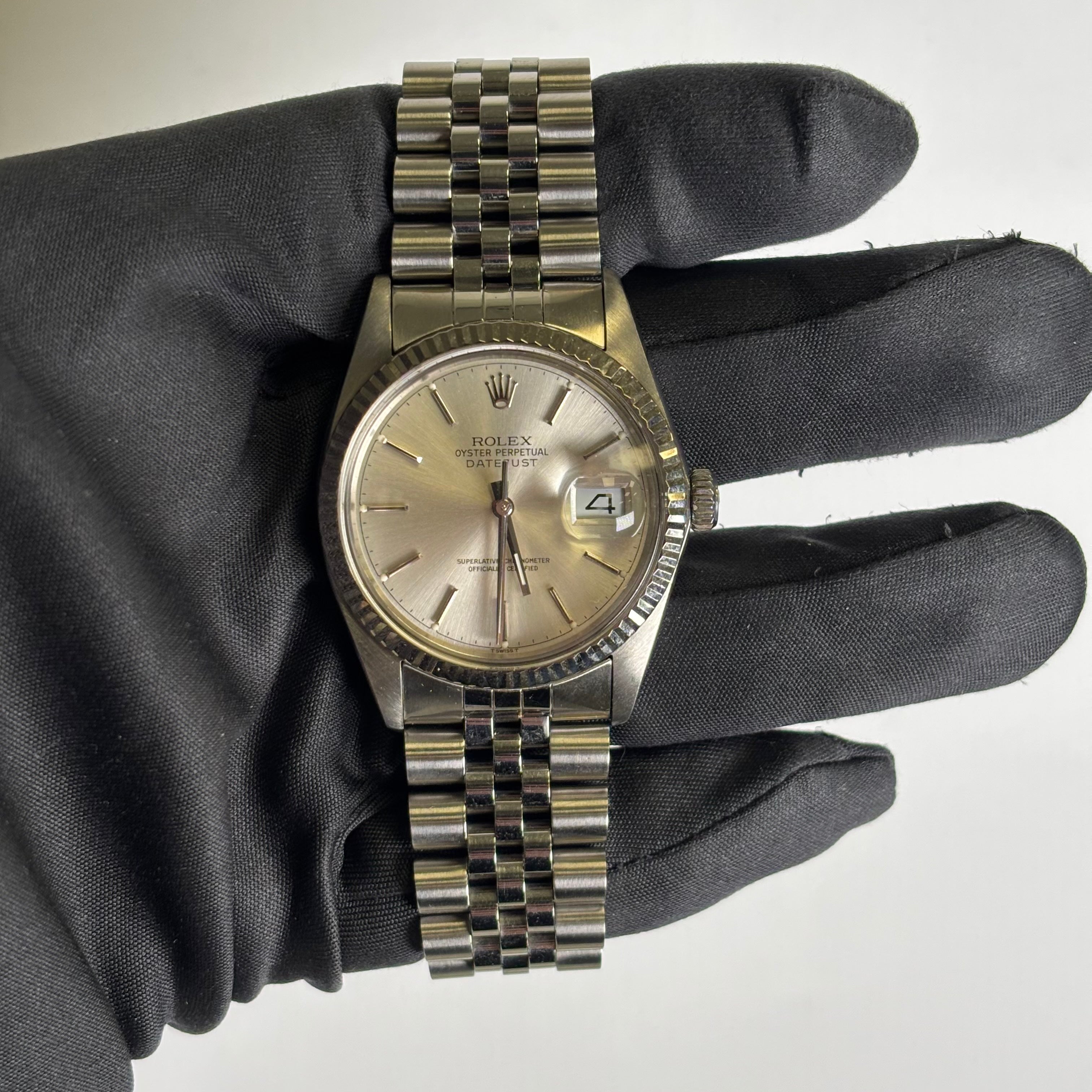 Rolex Datejust 36mm Silver Dial Watch Ref# 16014 - Happy Jewelers Fine Jewelry Lifetime Warranty