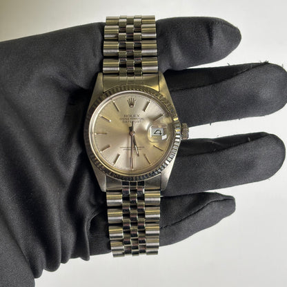 Rolex Datejust 36mm Silver Dial Watch Ref# 16014 - Happy Jewelers Fine Jewelry Lifetime Warranty