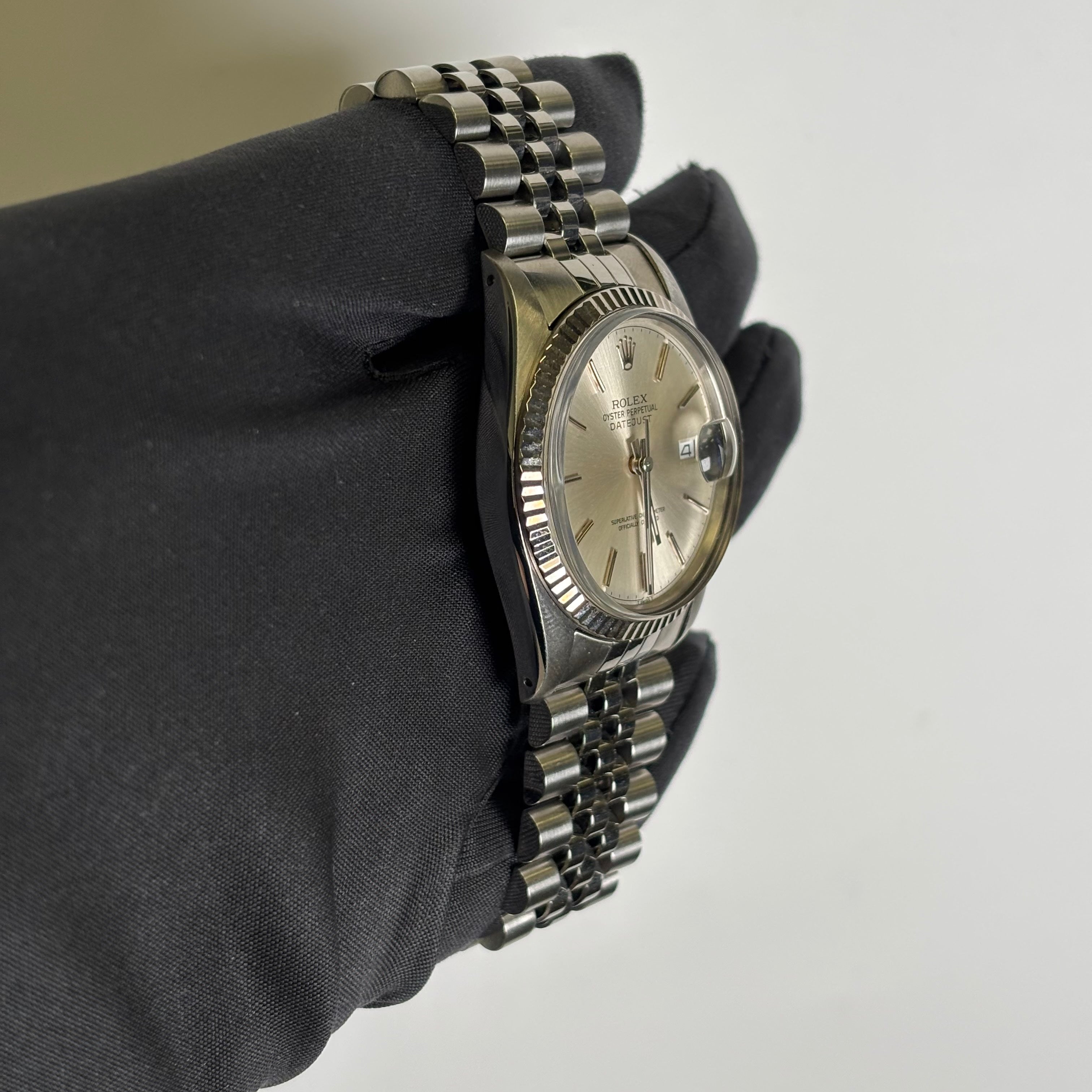 Rolex Datejust 36mm Silver Dial Watch Ref# 16014 - Happy Jewelers Fine Jewelry Lifetime Warranty