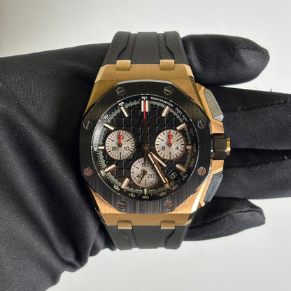 Audemars Piguet Royal Oak 43mm Black Dial Watch Ref# 26420RO.OO.A002CA.01 - Happy Jewelers Fine Jewelry Lifetime Warranty