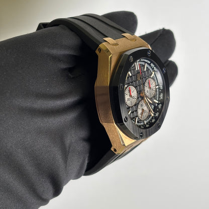Audemars Piguet Royal Oak 43mm Black Dial Watch Ref# 26420RO.OO.A002CA.01 - Happy Jewelers Fine Jewelry Lifetime Warranty