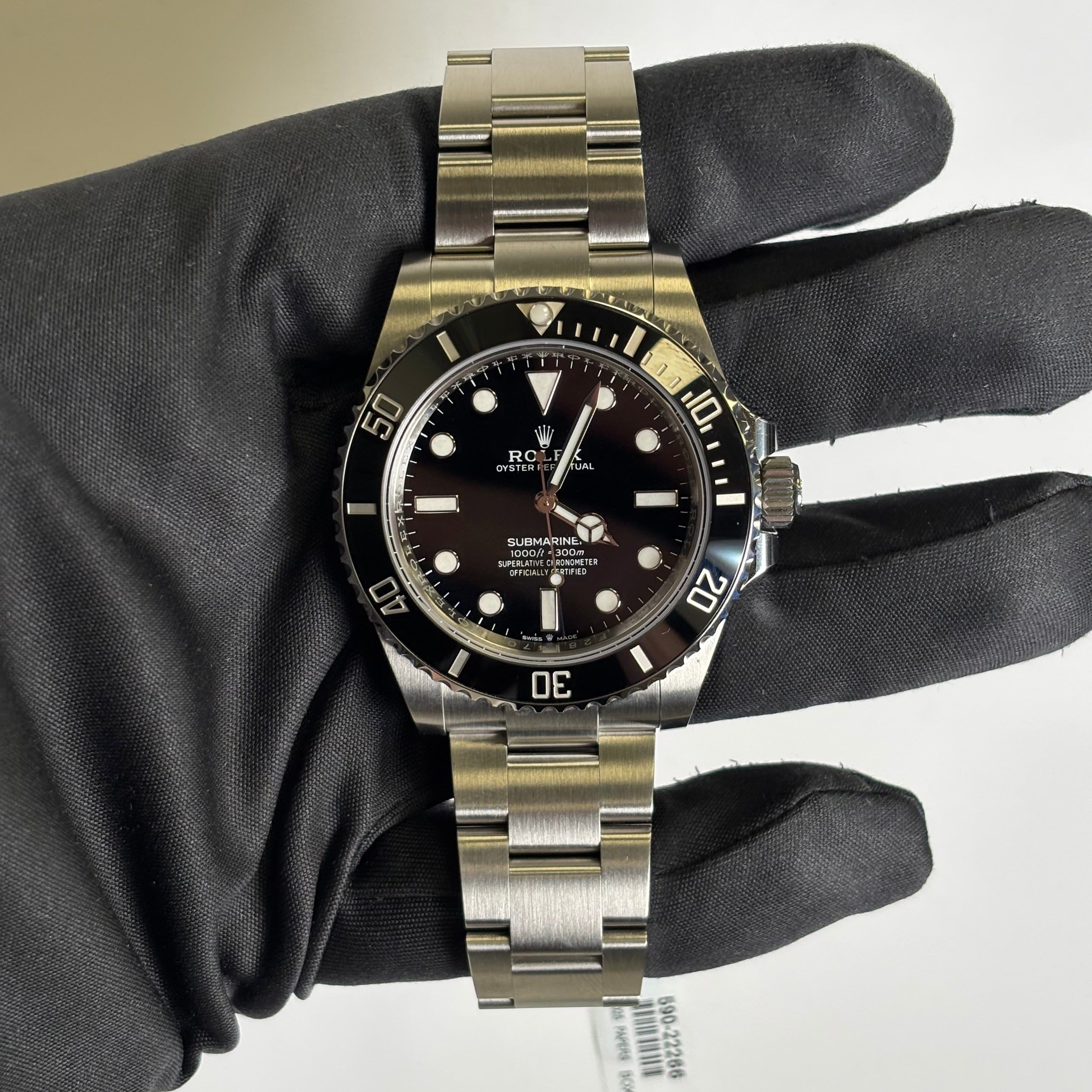 Rolex Submariner 41mm Black Dial Watch Ref# 124060 - Happy Jewelers Fine Jewelry Lifetime Warranty