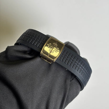 Patek Philippe Aquanaut 42mm Blue Dial Watch Ref# 5168G-001 - Happy Jewelers Fine Jewelry Lifetime Warranty