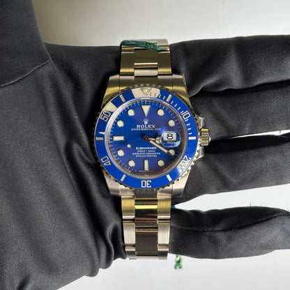 Rolex Submariner 40mm Blue Dial Watch Ref# 116619LB - Happy Jewelers Fine Jewelry Lifetime Warranty