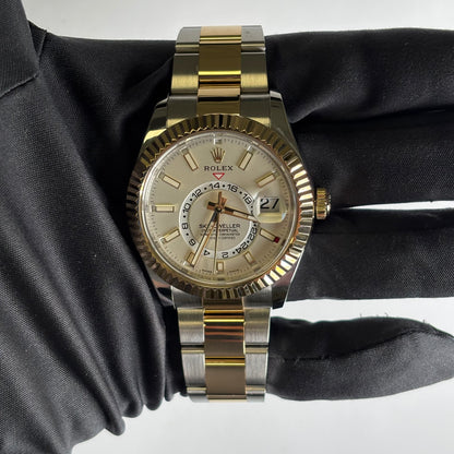 Rolex Sky-Dweller 42mm White Dial Watch Ref# 326933 - Happy Jewelers Fine Jewelry Lifetime Warranty