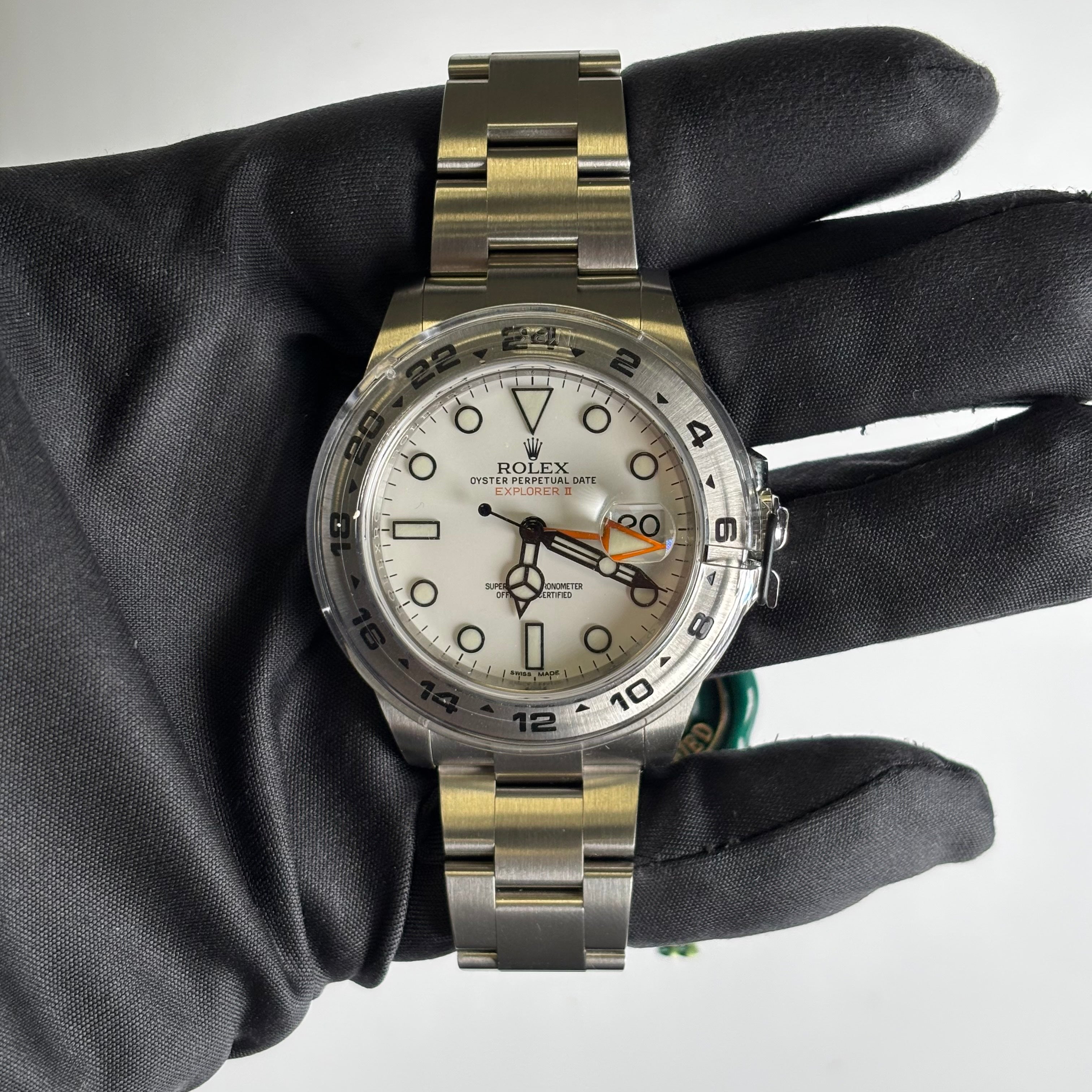 Rolex Explorer II 42mm White Dial Watch Ref# 216570 - Happy Jewelers Fine Jewelry Lifetime Warranty