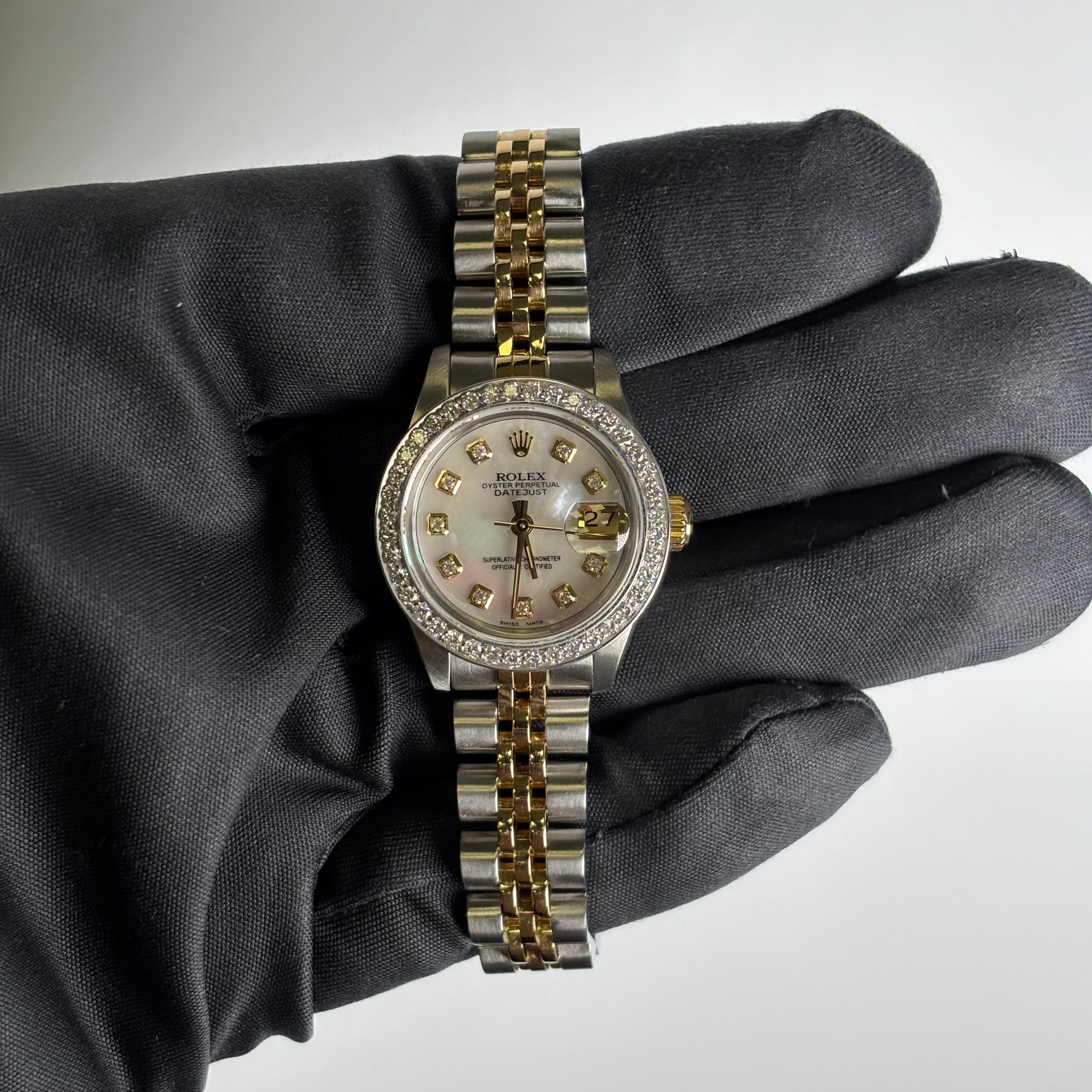 Rolex Datejust 26mm MOP Dial Watch Ref# 69173 - Happy Jewelers Fine Jewelry Lifetime Warranty