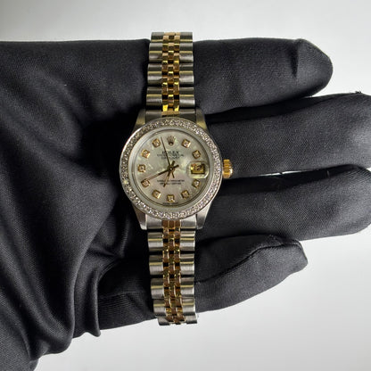Rolex Datejust 26mm MOP Dial Watch Ref# 69173 - Happy Jewelers Fine Jewelry Lifetime Warranty