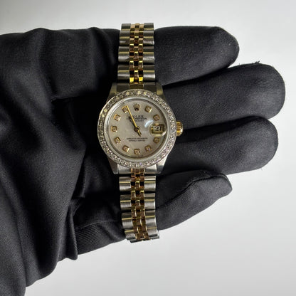 Rolex Datejust 26mm MOP Dial Watch Ref# 69173 - Happy Jewelers Fine Jewelry Lifetime Warranty