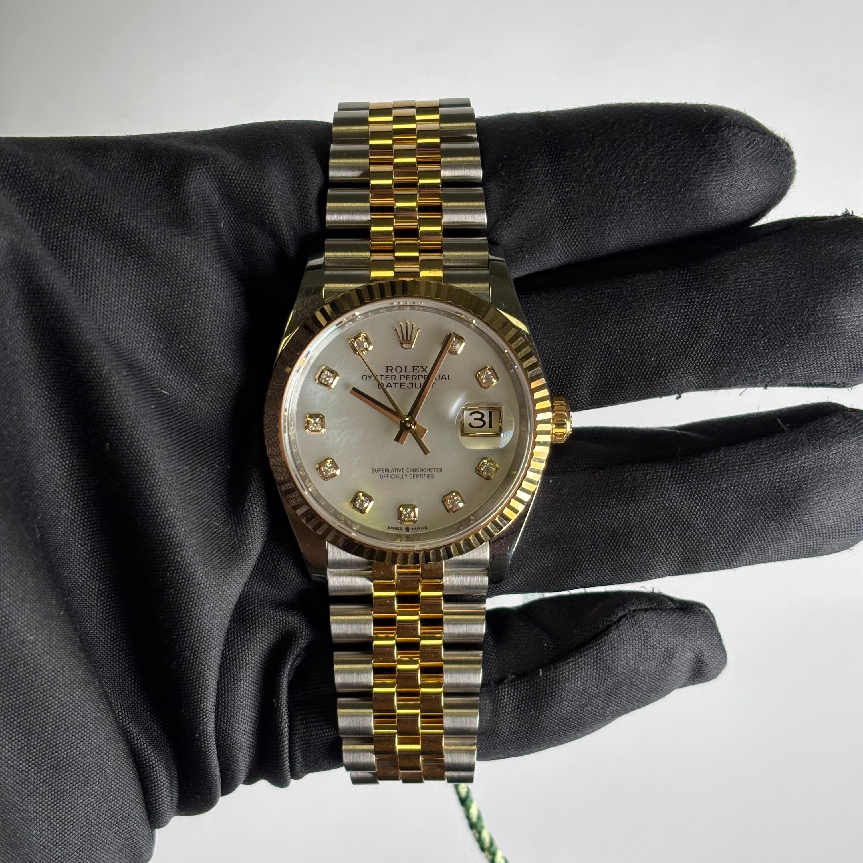 Rolex Datejust 36mm MOP Dial Watch Ref# 126233 - Happy Jewelers Fine Jewelry Lifetime Warranty
