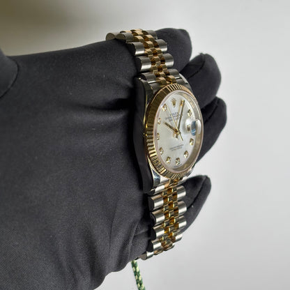 Rolex Datejust 36mm MOP Dial Watch Ref# 126233 - Happy Jewelers Fine Jewelry Lifetime Warranty