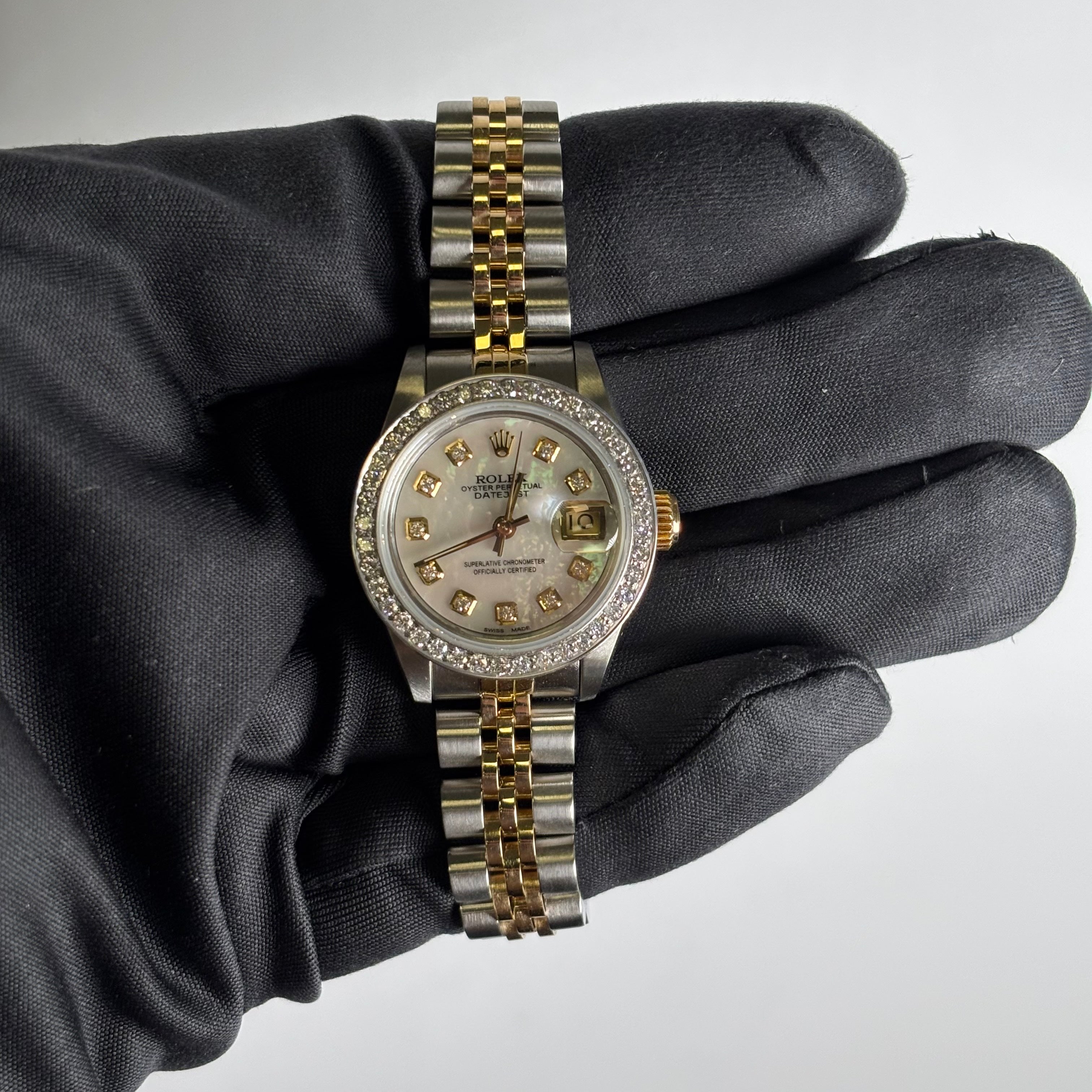 Rolex Datejust 26mm MOP Dial Watch Ref# 69173 - Happy Jewelers Fine Jewelry Lifetime Warranty