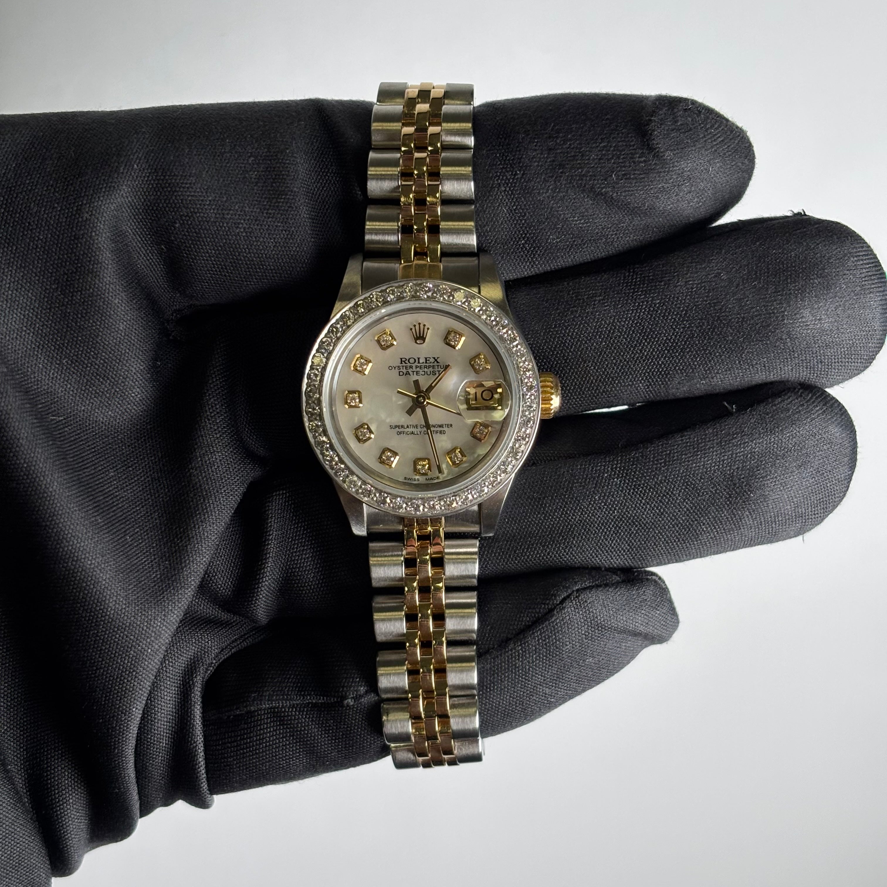 Rolex Datejust 26mm MOP Dial Watch Ref# 69173 - Happy Jewelers Fine Jewelry Lifetime Warranty