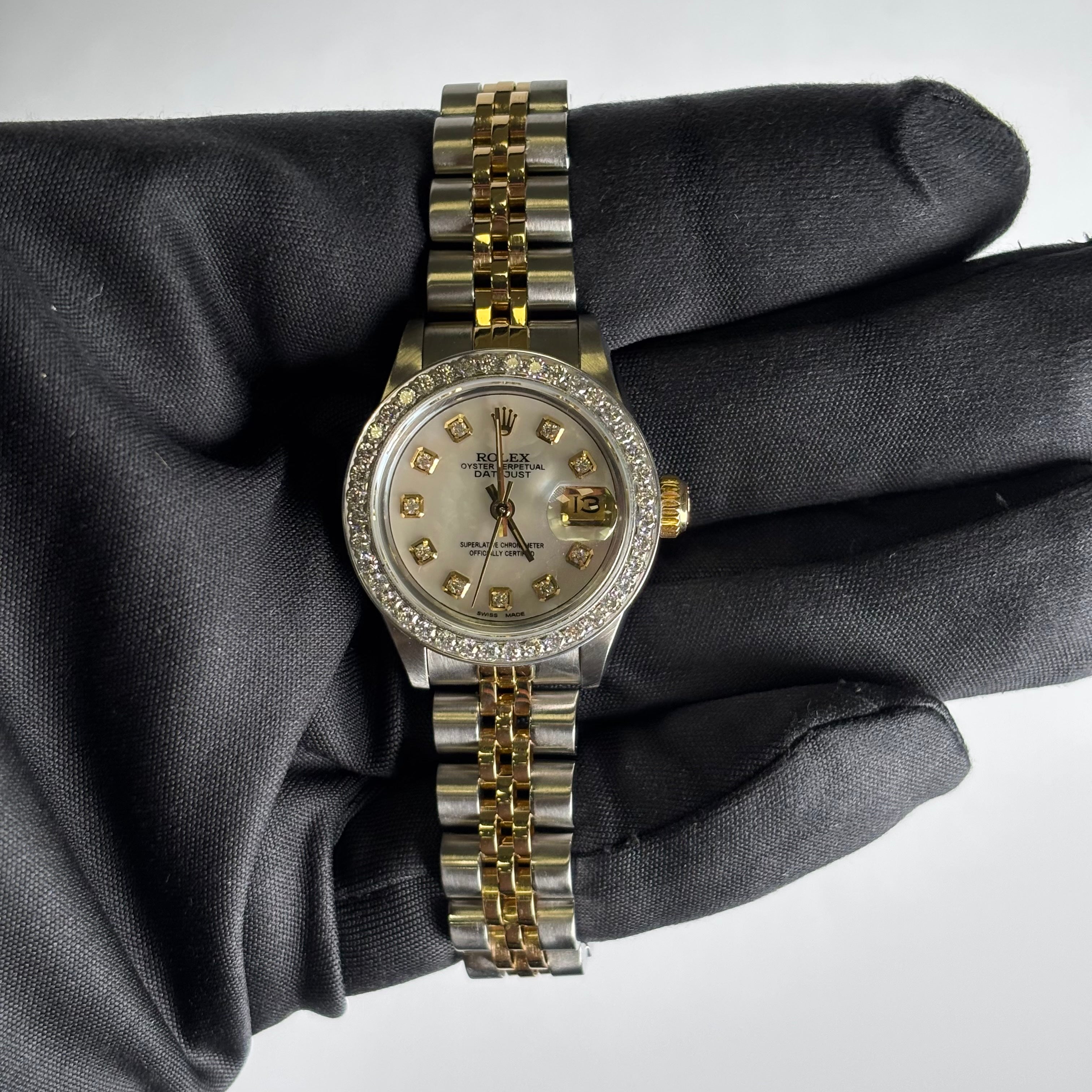 Rolex Datejust 26mm MOP Dial Watch Ref# 69173 - Happy Jewelers Fine Jewelry Lifetime Warranty