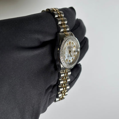 Rolex Datejust 26mm MOP Dial Watch Ref# 69173 - Happy Jewelers Fine Jewelry Lifetime Warranty