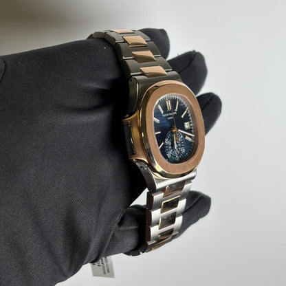 Patek Philippe Nautilus 40.5mm Blue Dial Watch Ref# 5980/1AR-001 - Happy Jewelers Fine Jewelry Lifetime Warranty