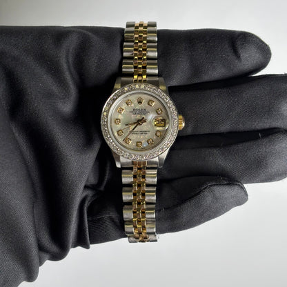 Rolex Datejust 26mm MOP Dial Watch Ref# 69173 - Happy Jewelers Fine Jewelry Lifetime Warranty