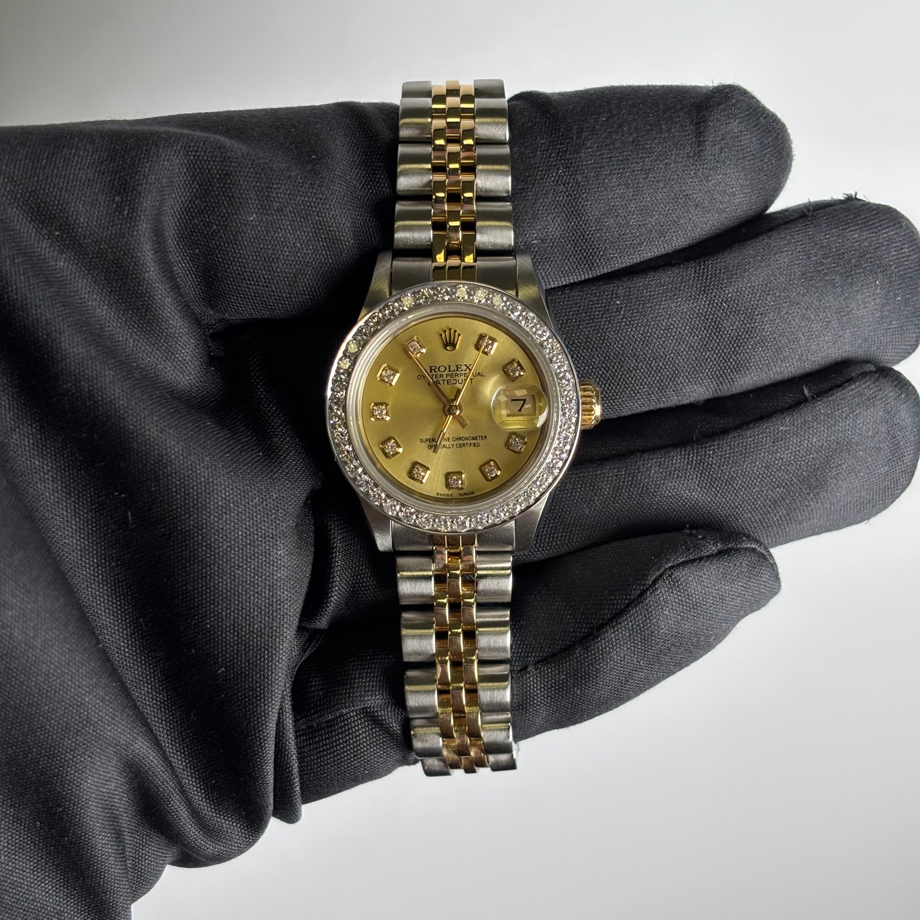 Rolex Datejust 26mm Champagne Dial Watch Ref# 69173 - Happy Jewelers Fine Jewelry Lifetime Warranty