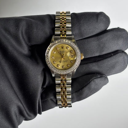 Rolex Datejust 26mm Champagne Dial Watch Ref# 69173 - Happy Jewelers Fine Jewelry Lifetime Warranty