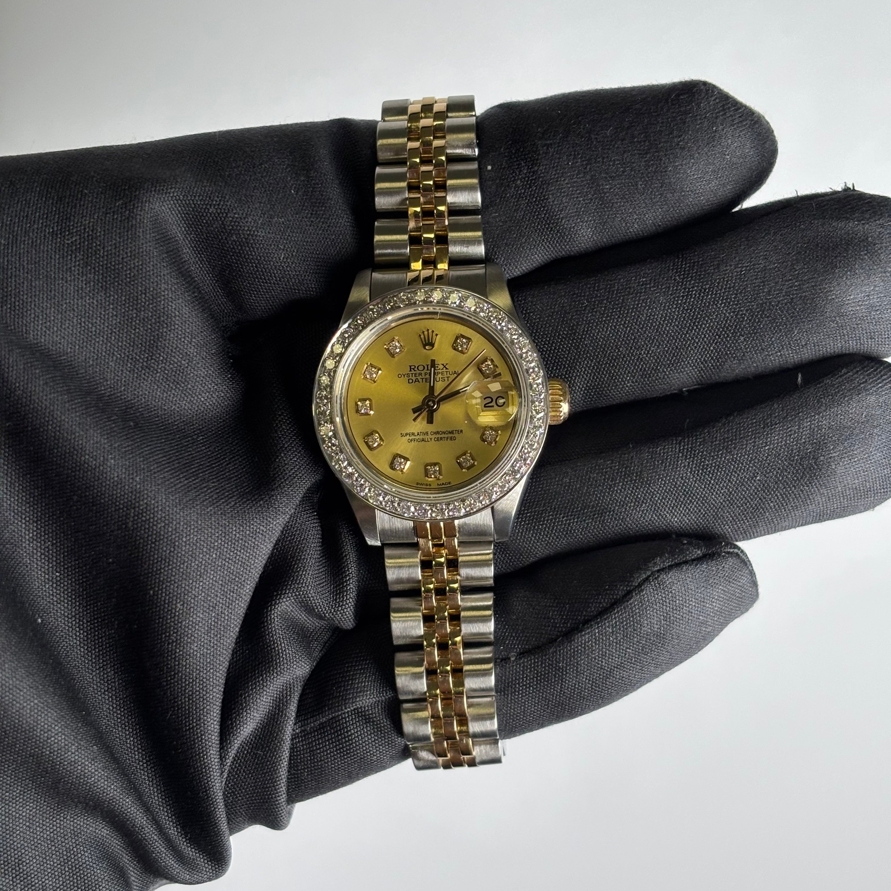 Rolex Datejust 26mm Champagne Dial Watch Ref# 69173 - Happy Jewelers Fine Jewelry Lifetime Warranty