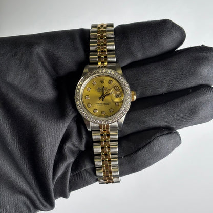 Rolex Datejust 26mm Champagne Dial Watch Ref# 69173 - Happy Jewelers Fine Jewelry Lifetime Warranty