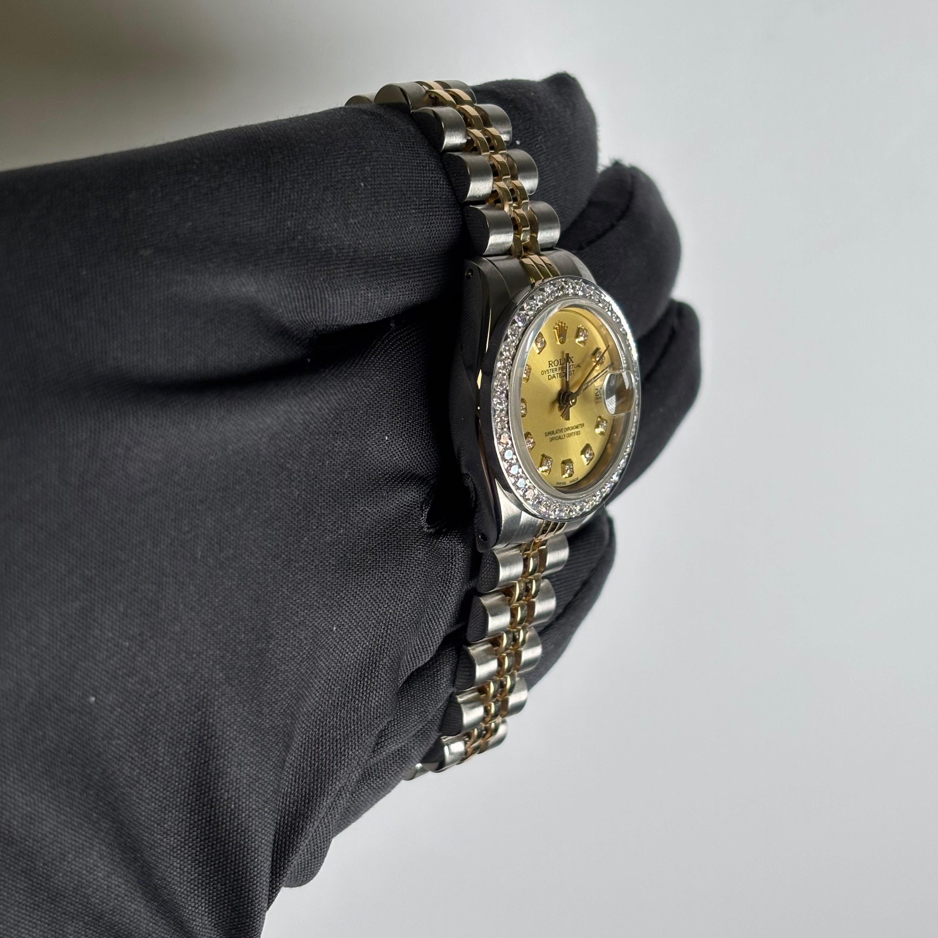 Rolex Datejust 26mm Champagne Dial Watch Ref# 69173 - Happy Jewelers Fine Jewelry Lifetime Warranty