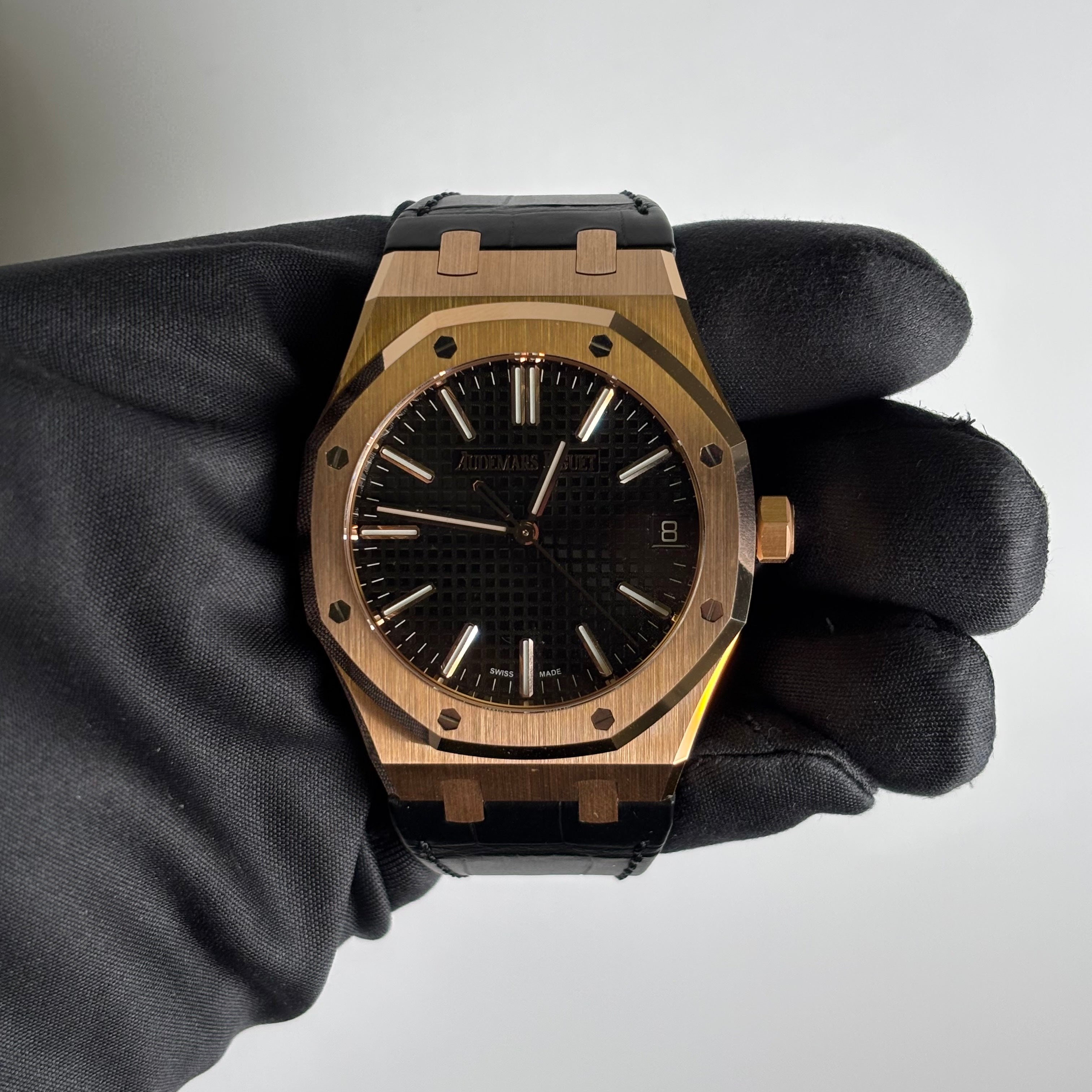 Audemars Piguet Royal Oak 41mm Black Dial Ref# 15510OR.OO.D002CR.02 - Happy Jewelers Fine Jewelry Lifetime Warranty