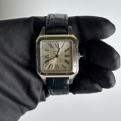 Cartier Santos 32mm Silver Dial Watch Ref# WSSA0022 - Happy Jewelers Fine Jewelry Lifetime Warranty