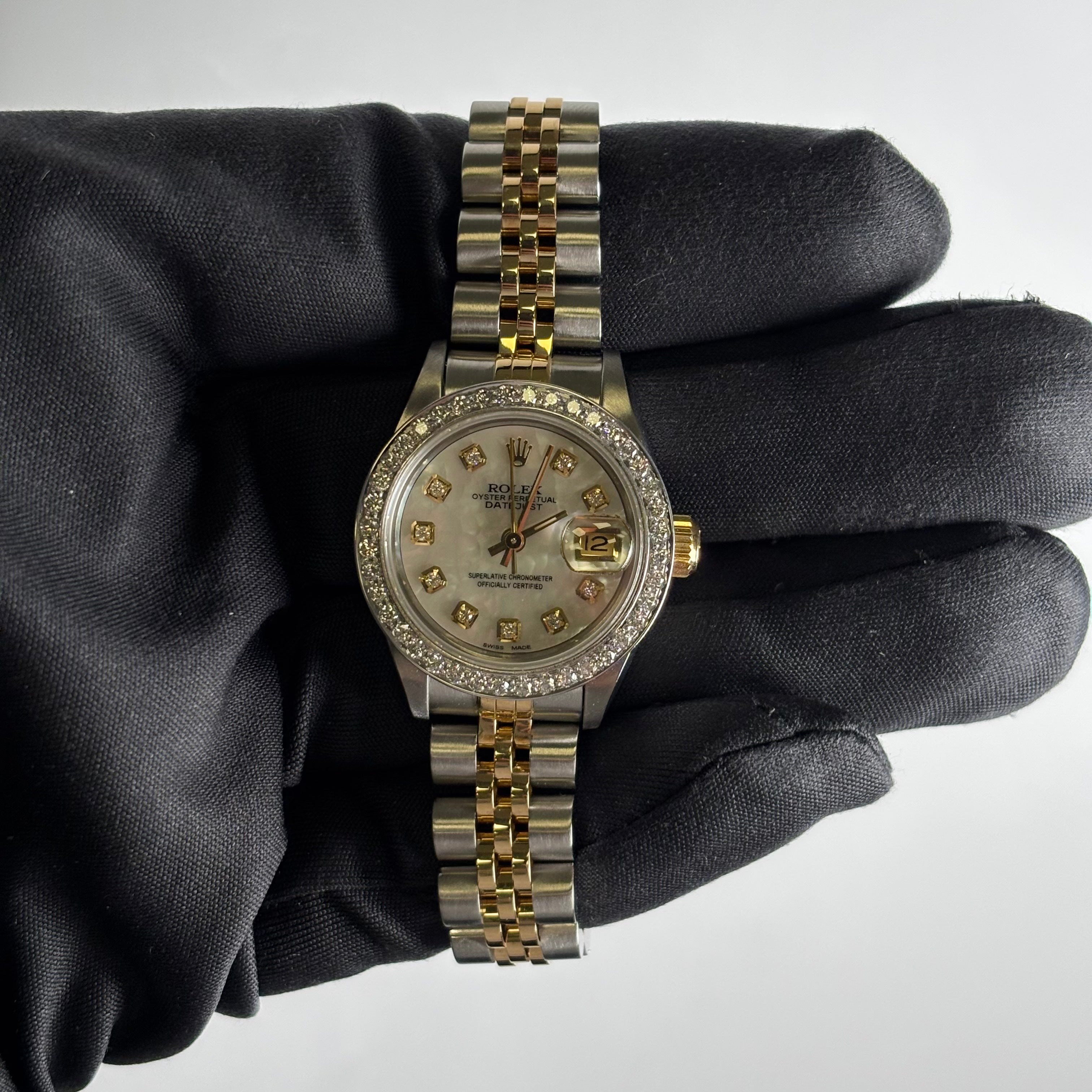 Rolex Datejust 26mm MOP Dial Watch Ref# 69173 - Happy Jewelers Fine Jewelry Lifetime Warranty