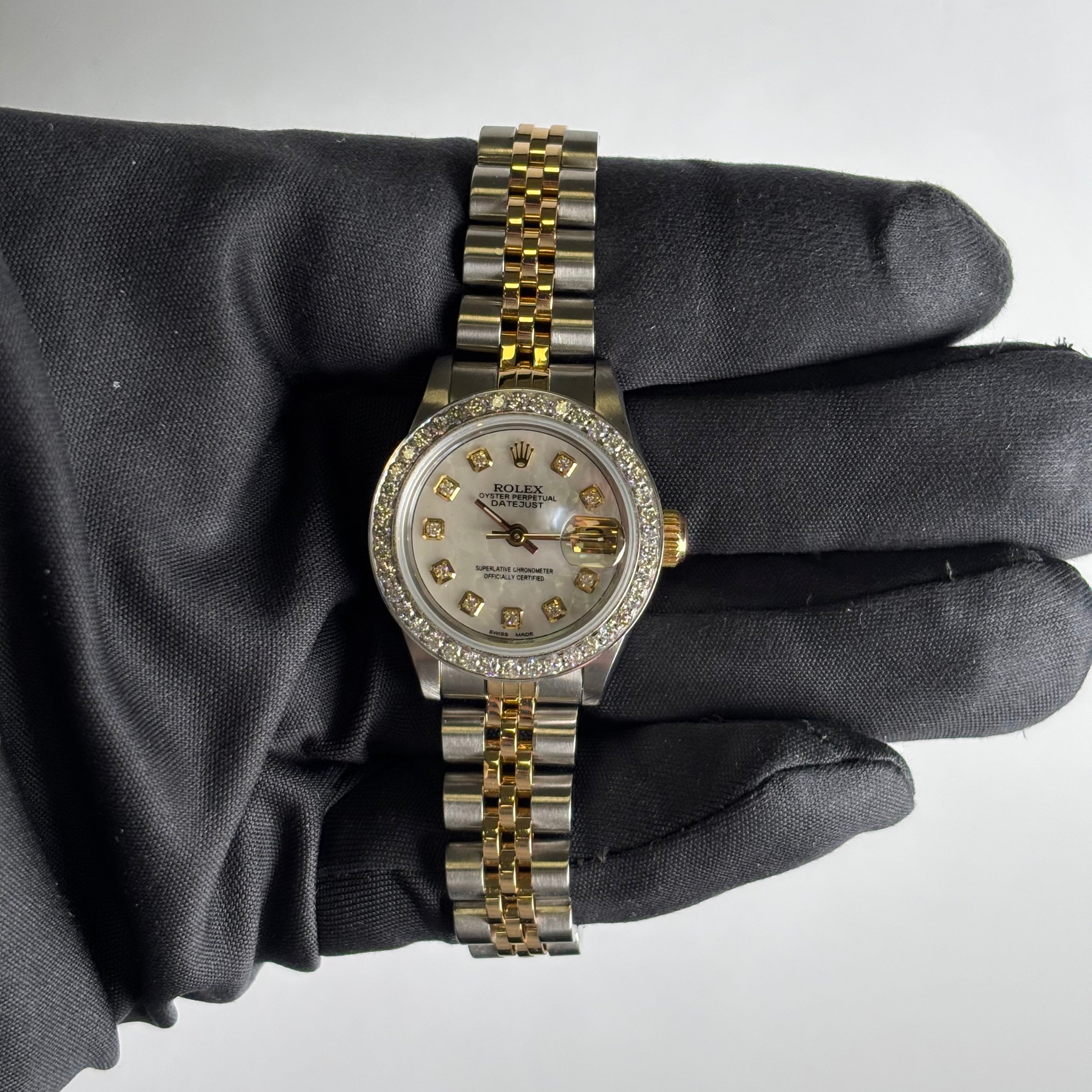 Rolex Datejust 26mm MOP Dial Watch Ref# 69173 - Happy Jewelers Fine Jewelry Lifetime Warranty