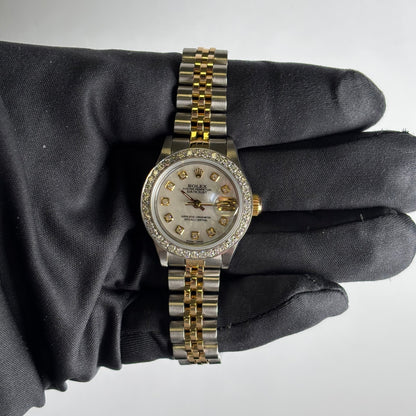 Rolex Datejust 26mm MOP Dial Watch Ref# 69173 - Happy Jewelers Fine Jewelry Lifetime Warranty