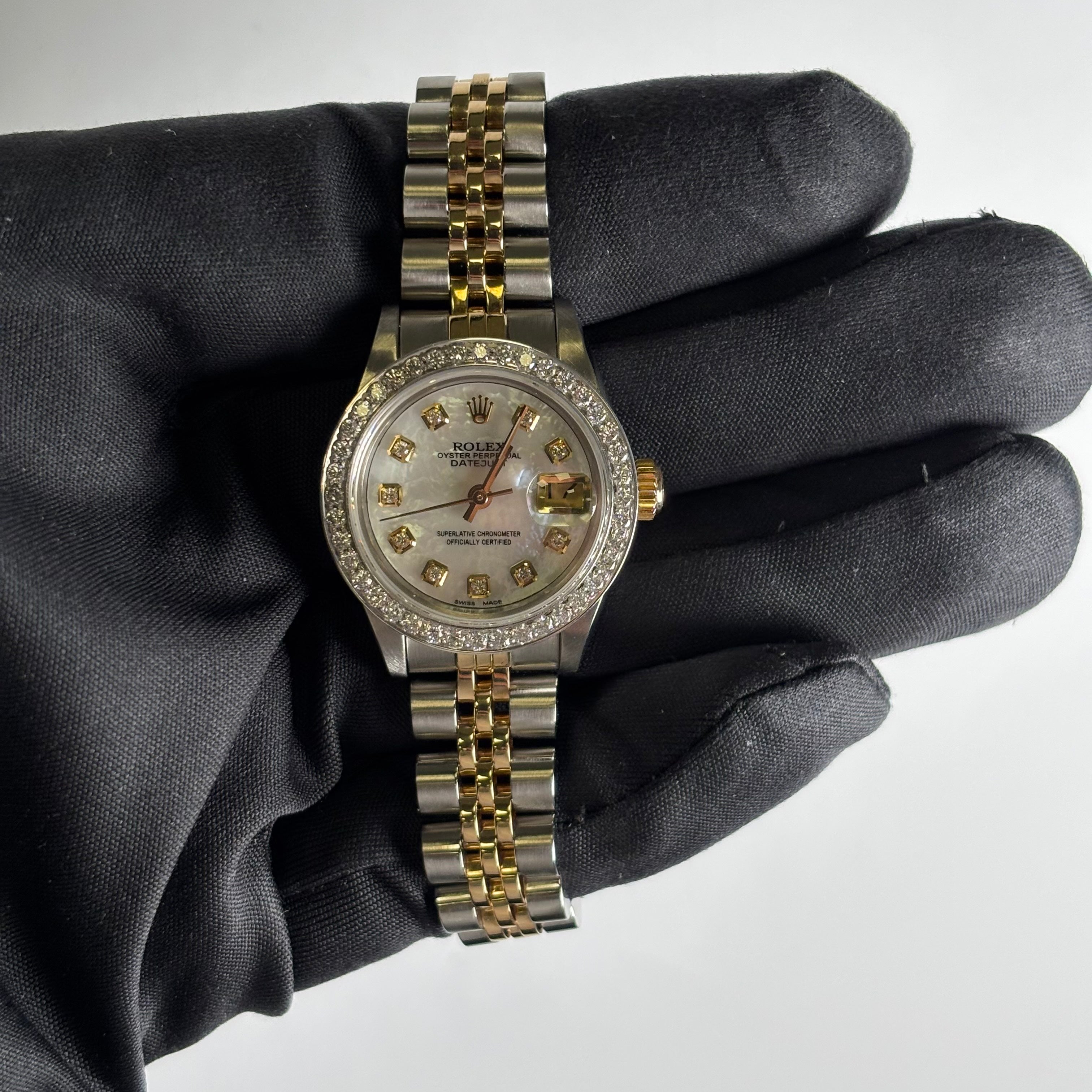 Rolex Datejust 26mm MOP Dial Watch Ref# 69173 - Happy Jewelers Fine Jewelry Lifetime Warranty