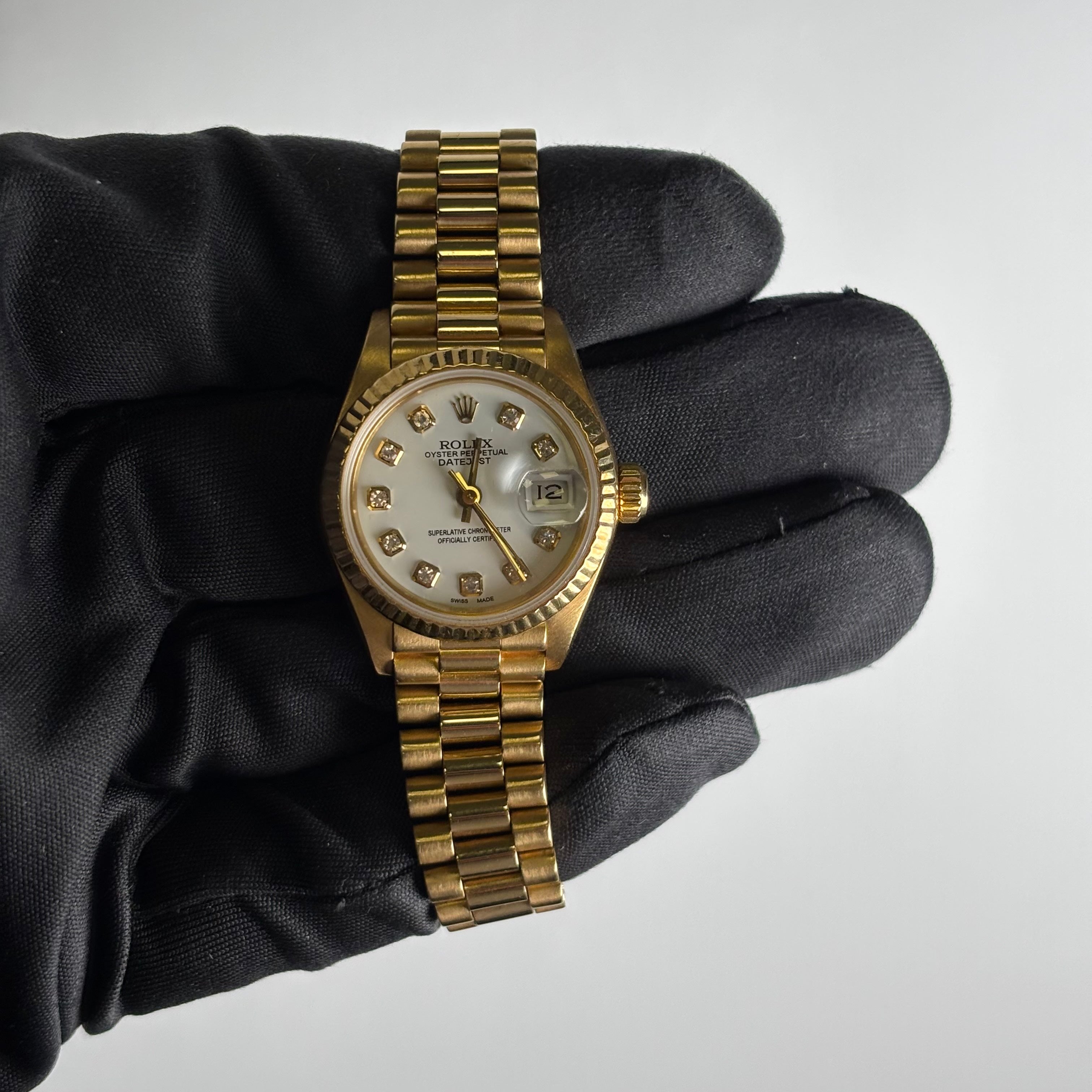 Rolex Datejust 26mm White Dial Watch Ref# 69178 - Happy Jewelers Fine Jewelry Lifetime Warranty