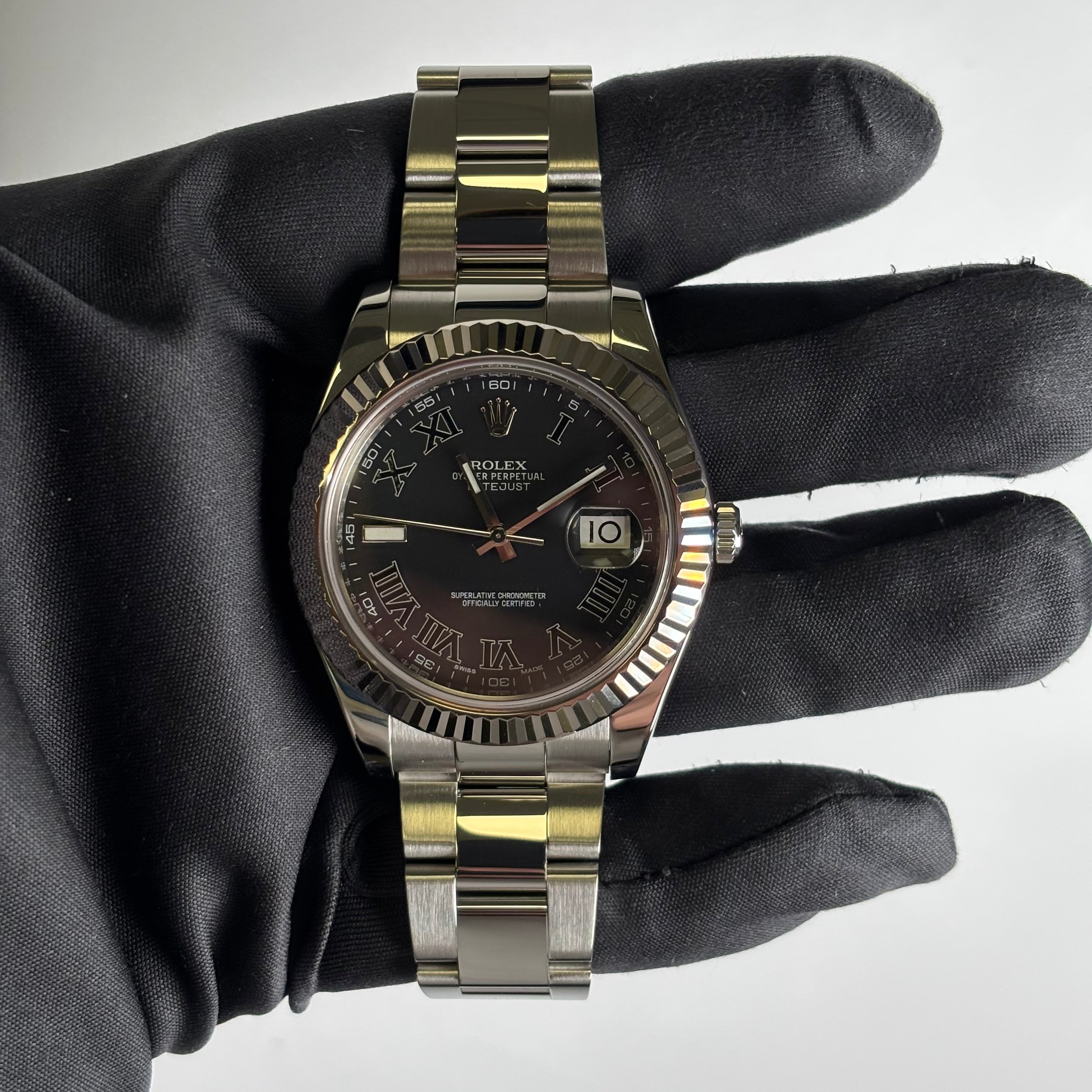 Rolex Datejust 41mm Black Dial Watch Ref# 116334 - Happy Jewelers Fine Jewelry Lifetime Warranty