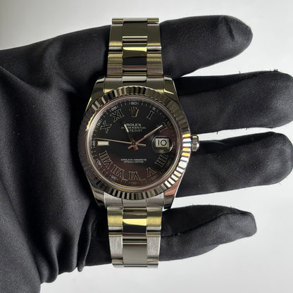 Rolex Datejust 41mm Black Dial Watch Ref# 116334 - Happy Jewelers Fine Jewelry Lifetime Warranty