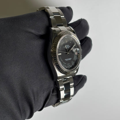 Rolex Datejust 41mm Black Dial Watch Ref# 116334 - Happy Jewelers Fine Jewelry Lifetime Warranty