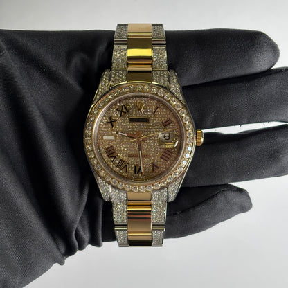 Rolex Datejust 41mm Pave Dial Watch Ref# 116333 - Happy Jewelers Fine Jewelry Lifetime Warranty