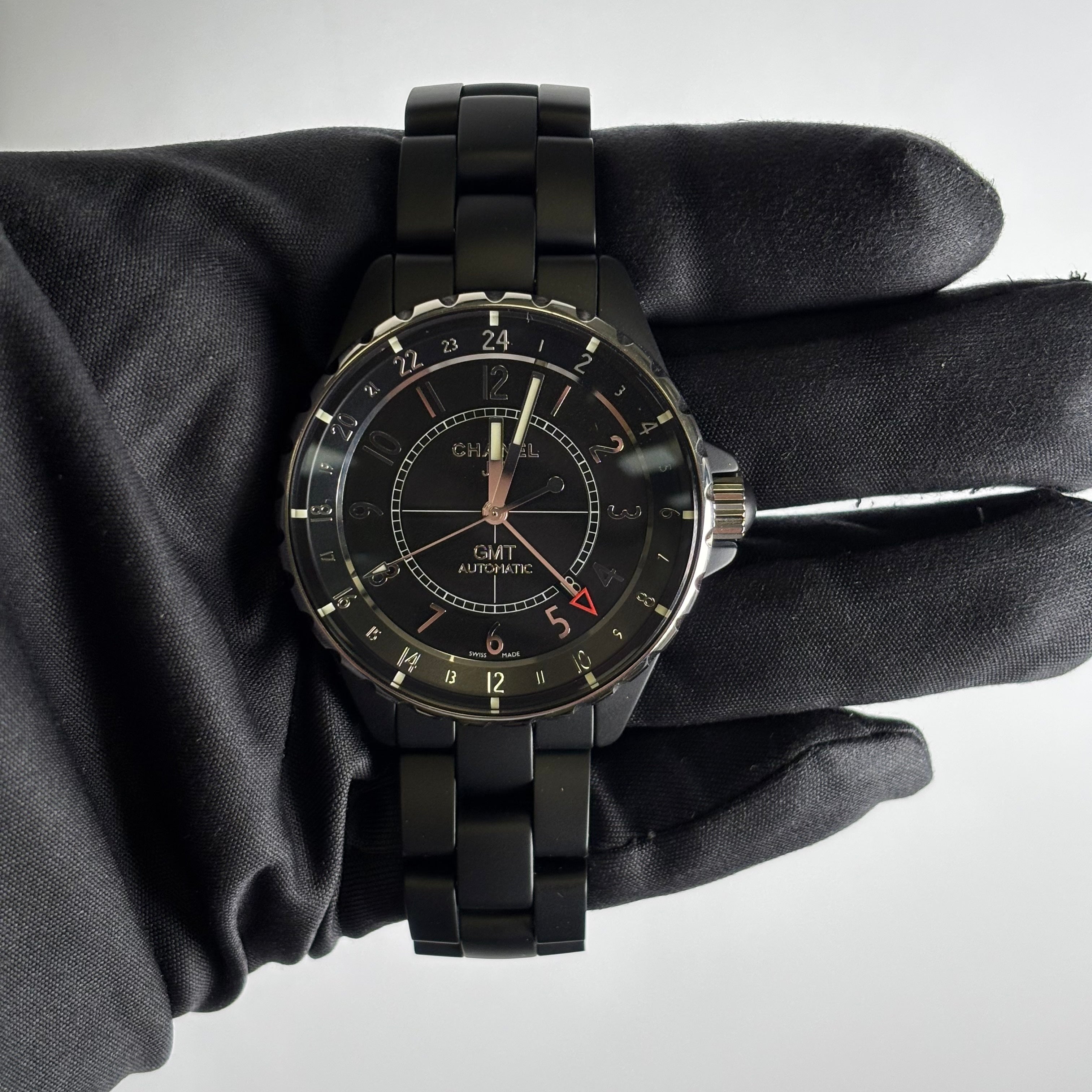 Chanel J12 41mm Black Dial Watch Ref# H3101 - Happy Jewelers Fine Jewelry Lifetime Warranty