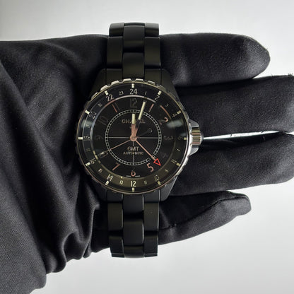 Chanel J12 41mm Black Dial Watch Ref# H3101 - Happy Jewelers Fine Jewelry Lifetime Warranty