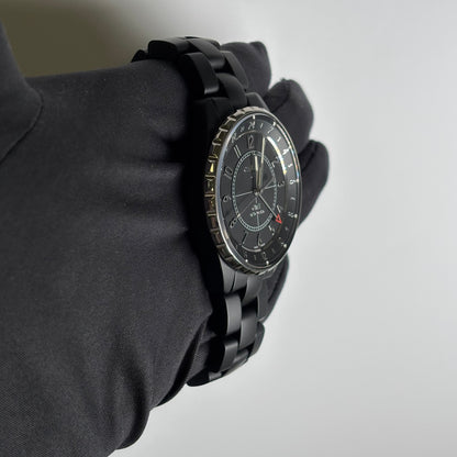 Chanel J12 41mm Black Dial Watch Ref# H3101 - Happy Jewelers Fine Jewelry Lifetime Warranty