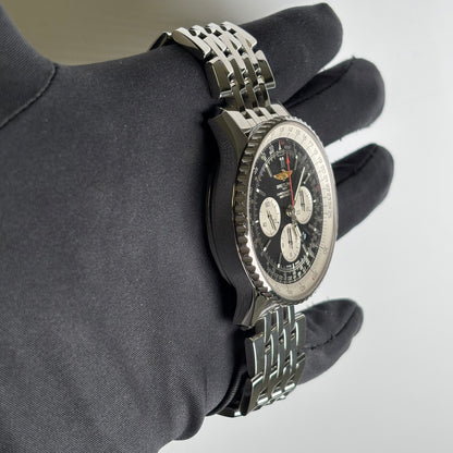 Breitling Navitimer 46mm Black Dial Watch Ref# AB0127 - Happy Jewelers Fine Jewelry Lifetime Warranty