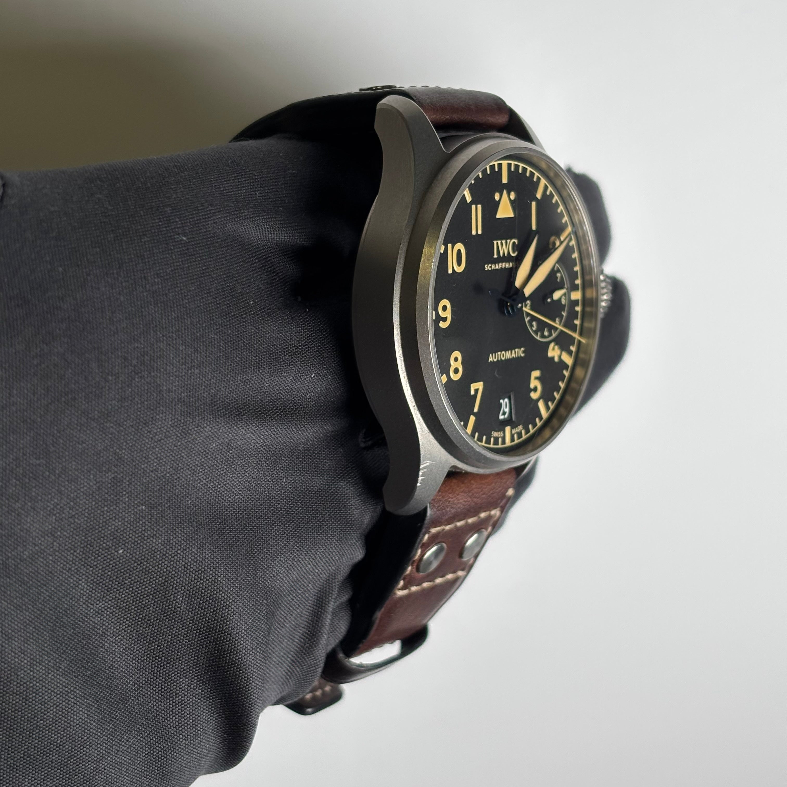 IWC Big Pilot 46.2mm Black Dial Watch Ref# IW501004 - Happy Jewelers Fine Jewelry Lifetime Warranty