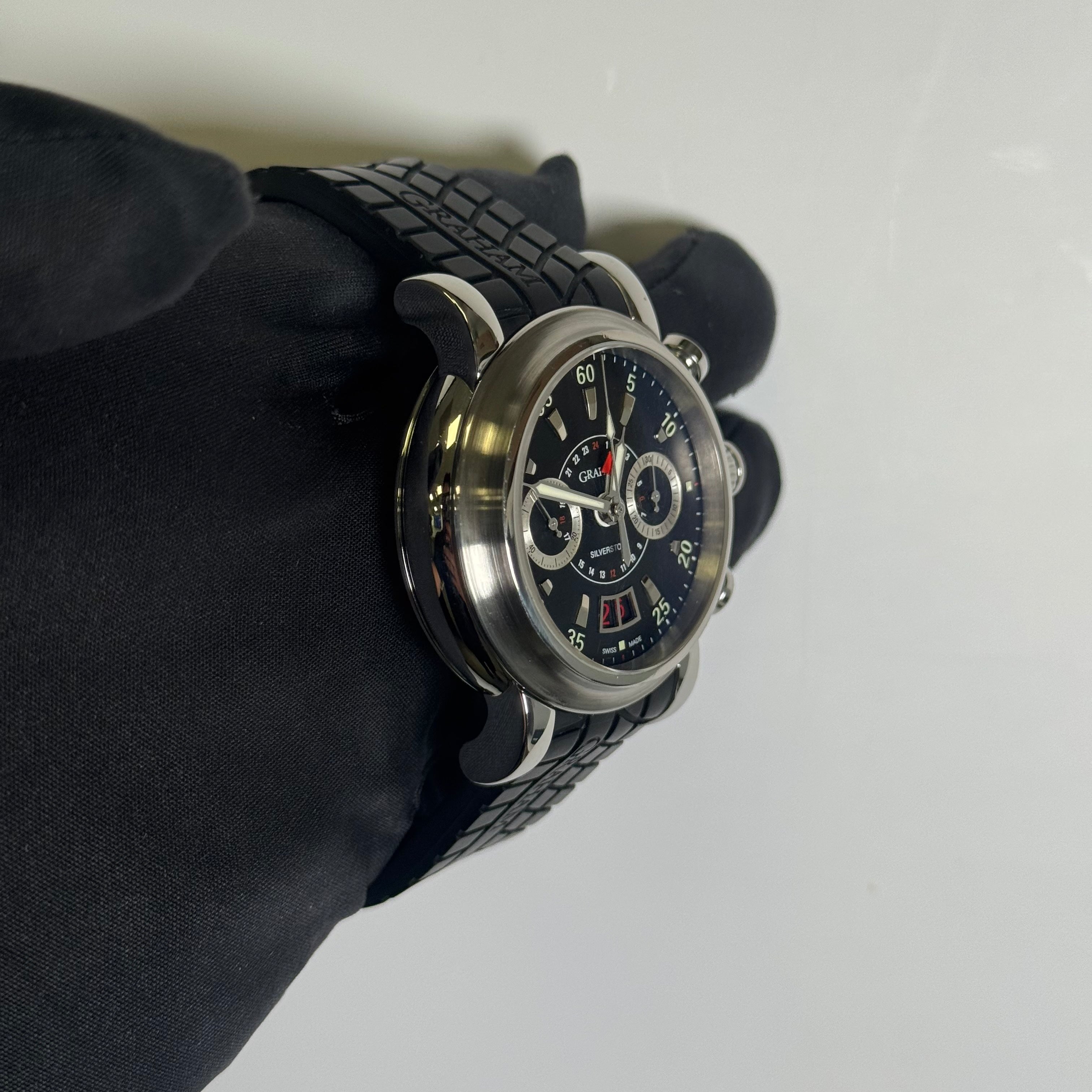 Graham Chronograph 44mm Black Dial Watch Ref# 2GSIAS - Happy Jewelers Fine Jewelry Lifetime Warranty