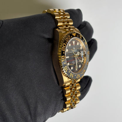 Rolex GMT-Master II 40mm Tiger Iron Dial Watch Ref# 126718GRNR - Happy Jewelers Fine Jewelry Lifetime Warranty
