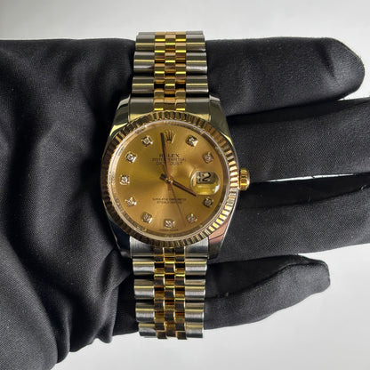 Rolex Datejust 36mm Champagne Dial Watch Ref# 116233 - Happy Jewelers Fine Jewelry Lifetime Warranty
