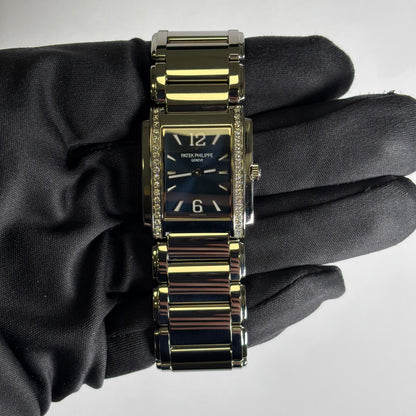 Patek Philippe Twenty-4 25mm Blue Dial Watch Ref# 4910/1200A-001 - Happy Jewelers Fine Jewelry Lifetime Warranty