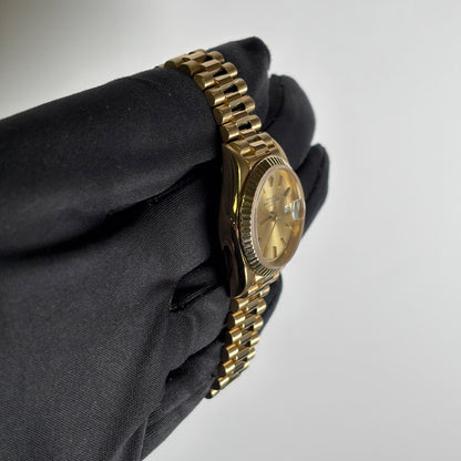 Rolex Datejust 26mm Champagne Dial Watch Ref# 69178 - Happy Jewelers Fine Jewelry Lifetime Warranty