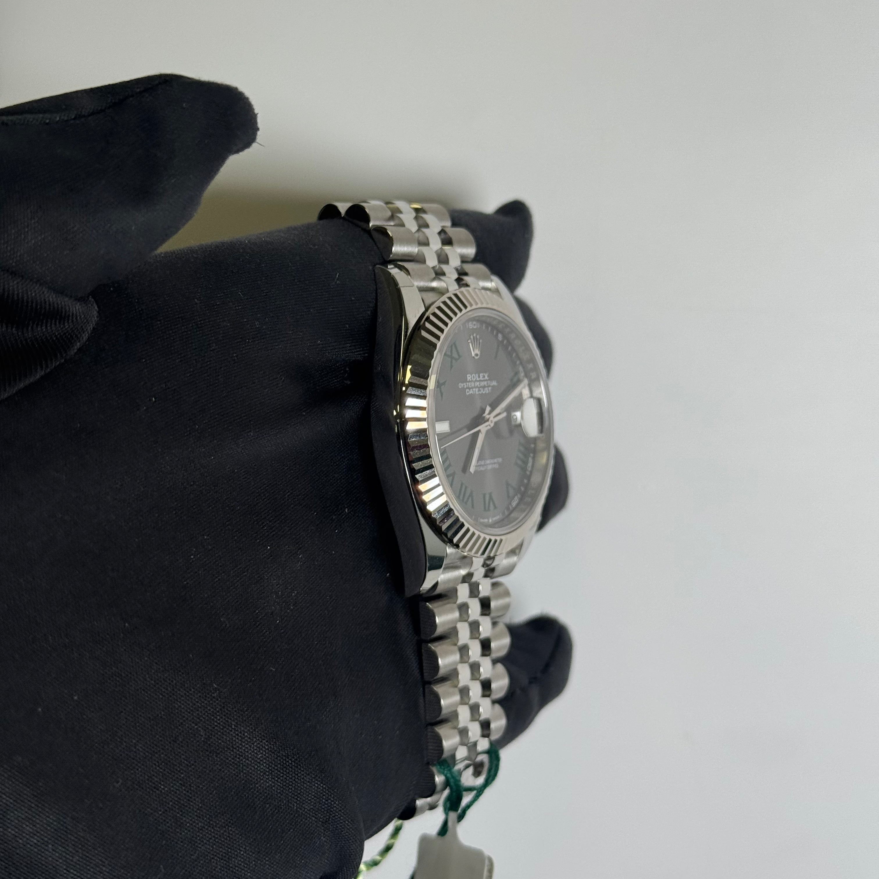 Rolex Datejust 41mm Wimbledon Dial Watch Ref# 126334 - Happy Jewelers Fine Jewelry Lifetime Warranty