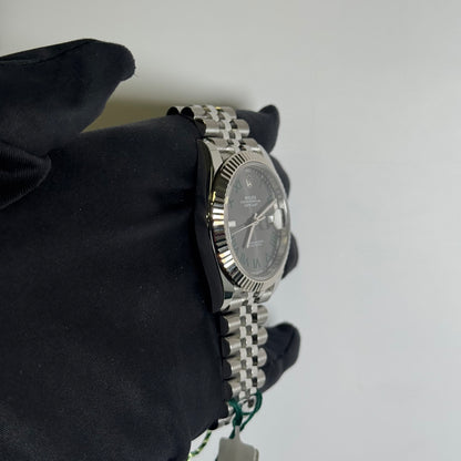 Rolex Datejust 41mm Wimbledon Dial Watch Ref# 126334 - Happy Jewelers Fine Jewelry Lifetime Warranty