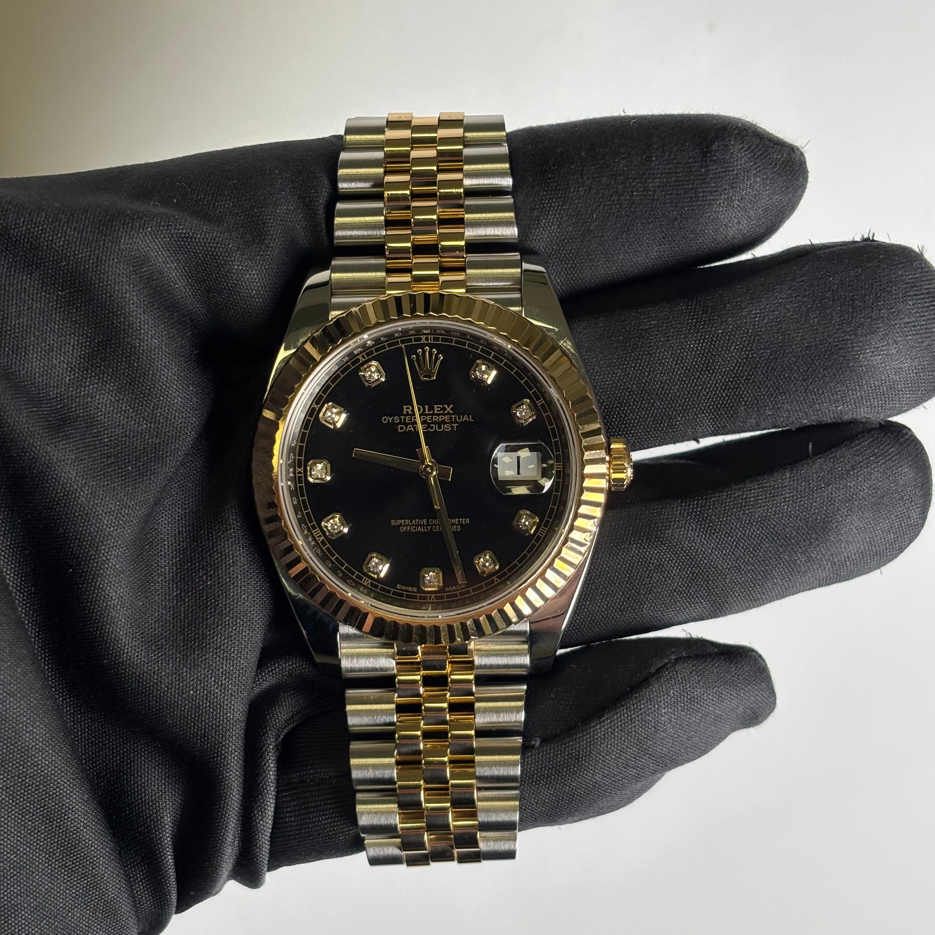 Rolex Datejust 41mm Black Dial Watch Ref# 126333 - Happy Jewelers Fine Jewelry Lifetime Warranty